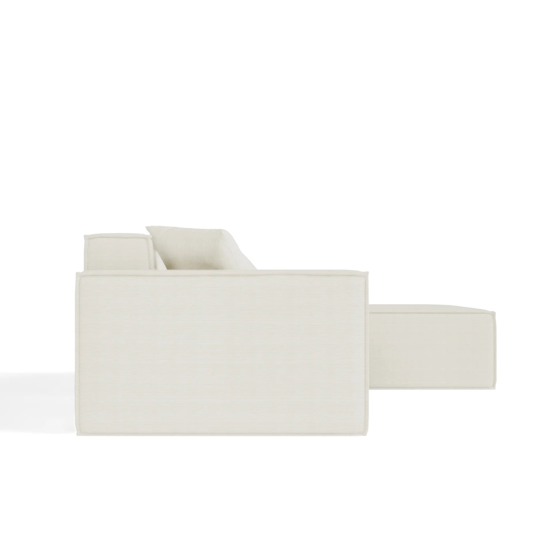 Sofá na Caixa Pelion 3 lugares + 1 chaises em Boucle - Linho